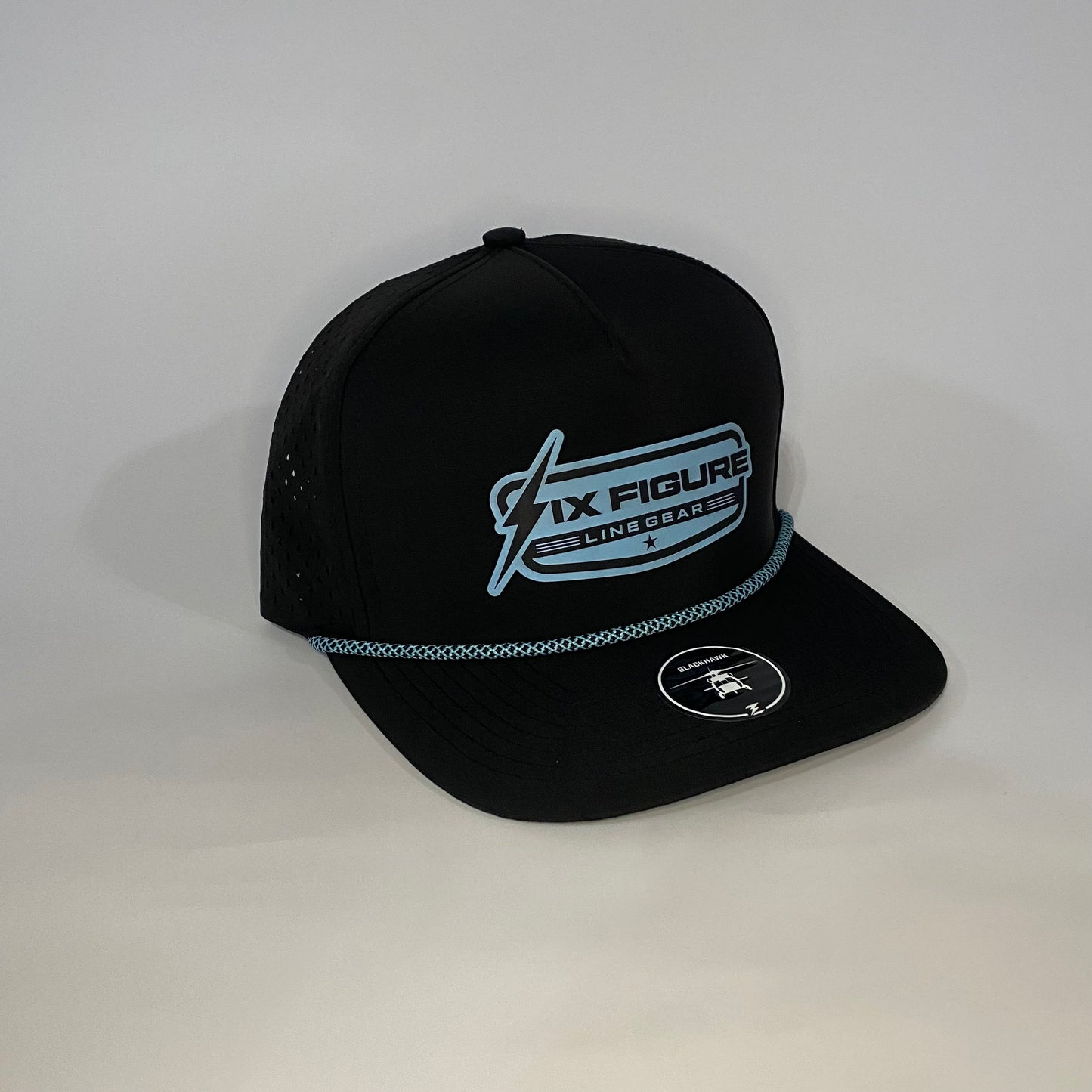 Black & Blue Zapped Rope Hat