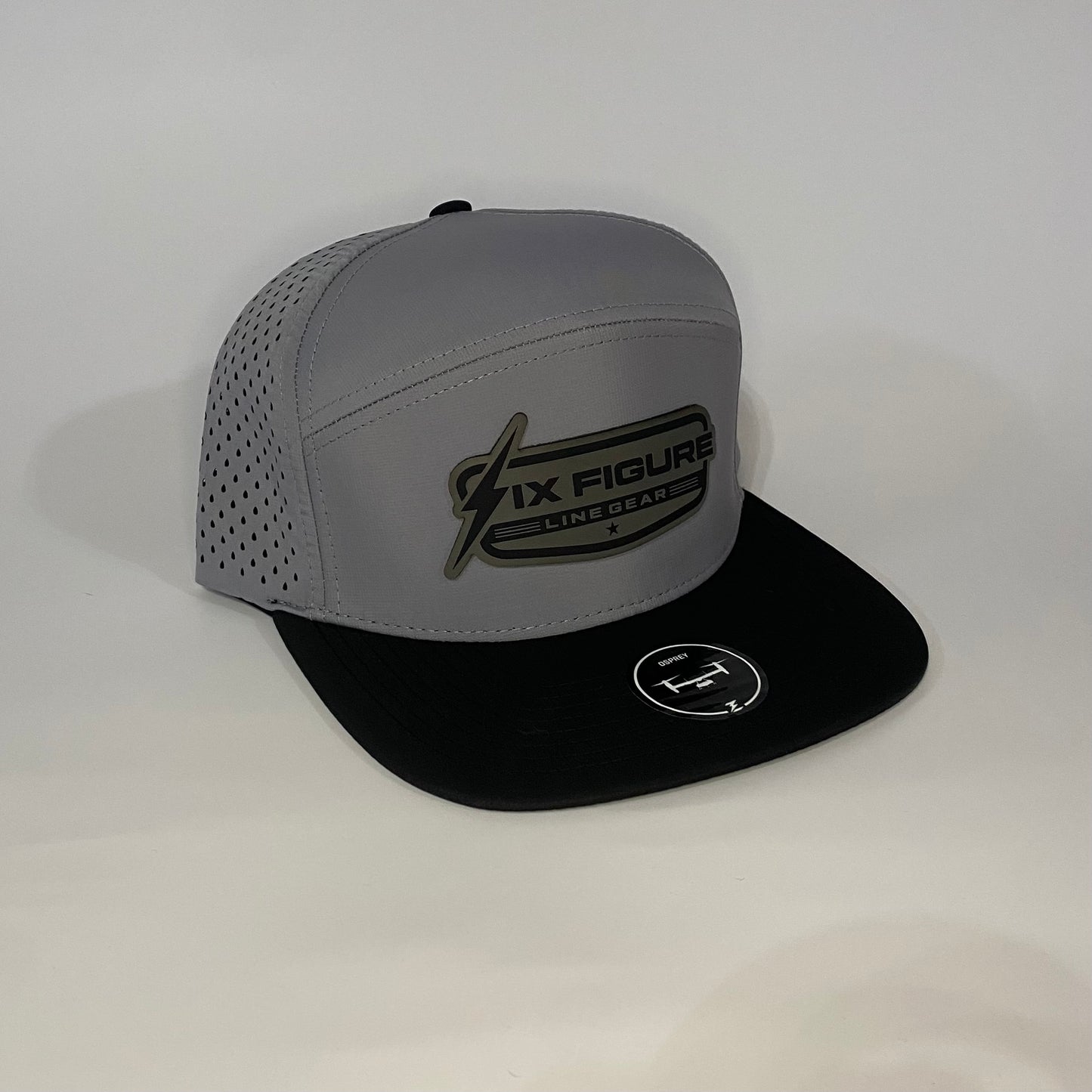 Gray & Black Zapped Panel Hat