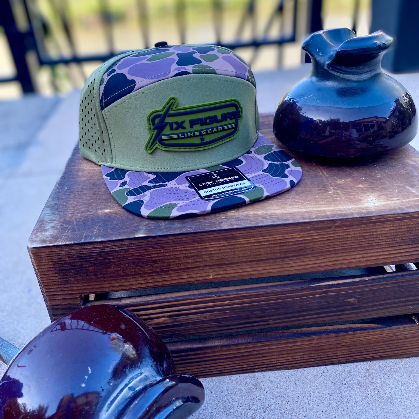 Old School Camo Livin' Hooked Panel Hat
