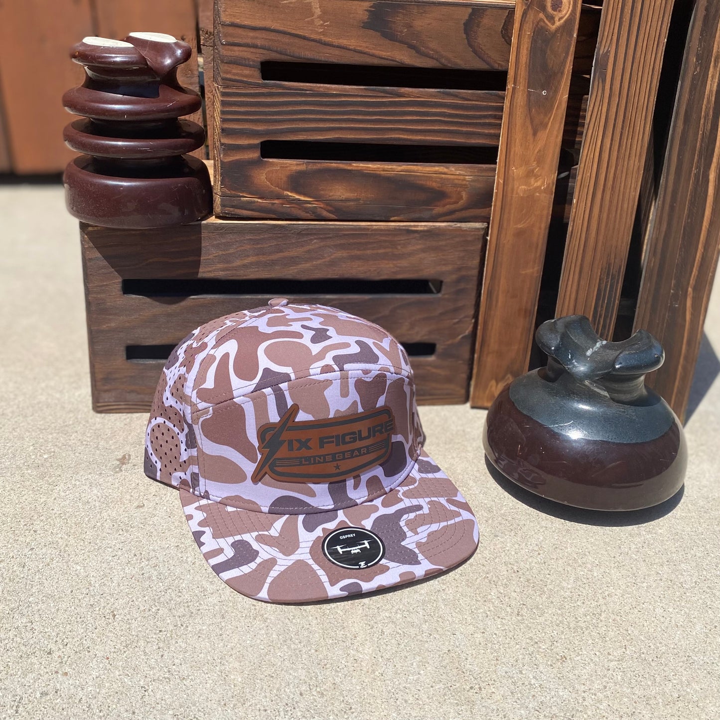 Light Old School Camo Zapped Panel Hat