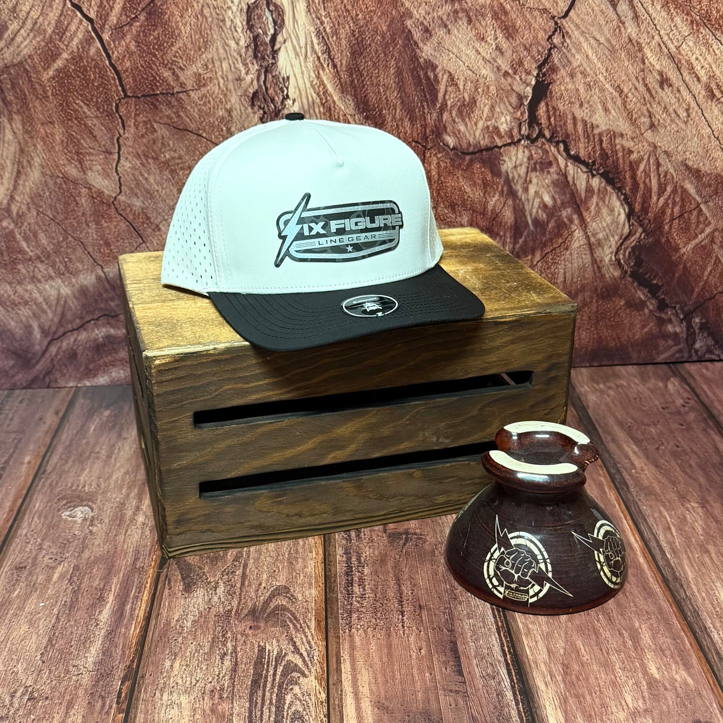 Off-White & Black Zapped Hat