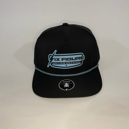 Black & Blue Zapped Rope Hat