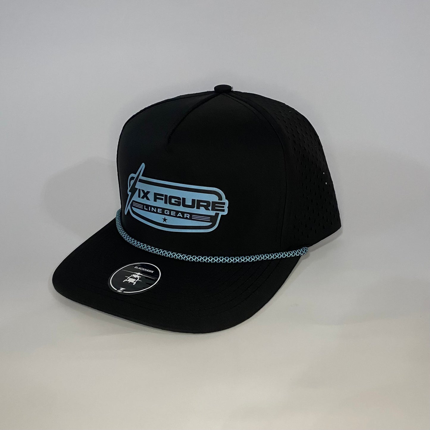 Black & Blue Zapped Rope Hat