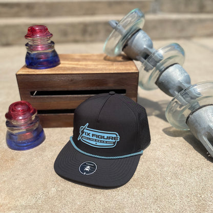 Black & Blue Zapped Rope Hat