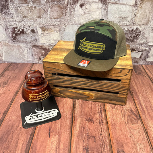 Black, Camo & Loden Richardson 168 Panel Hat
