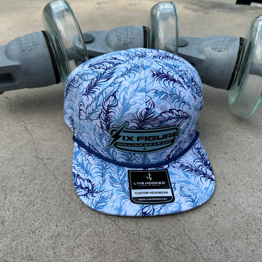 Blue Feather Livin' Hooked Rope Hat