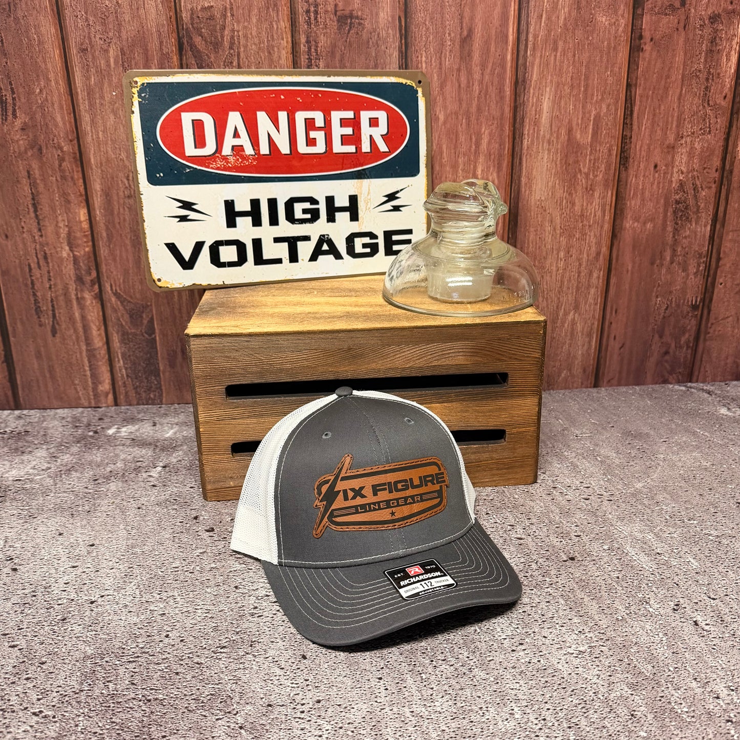 Charcoal & White Richardson 112 Hat