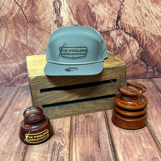 Gray Zapped Panel Rope Hat