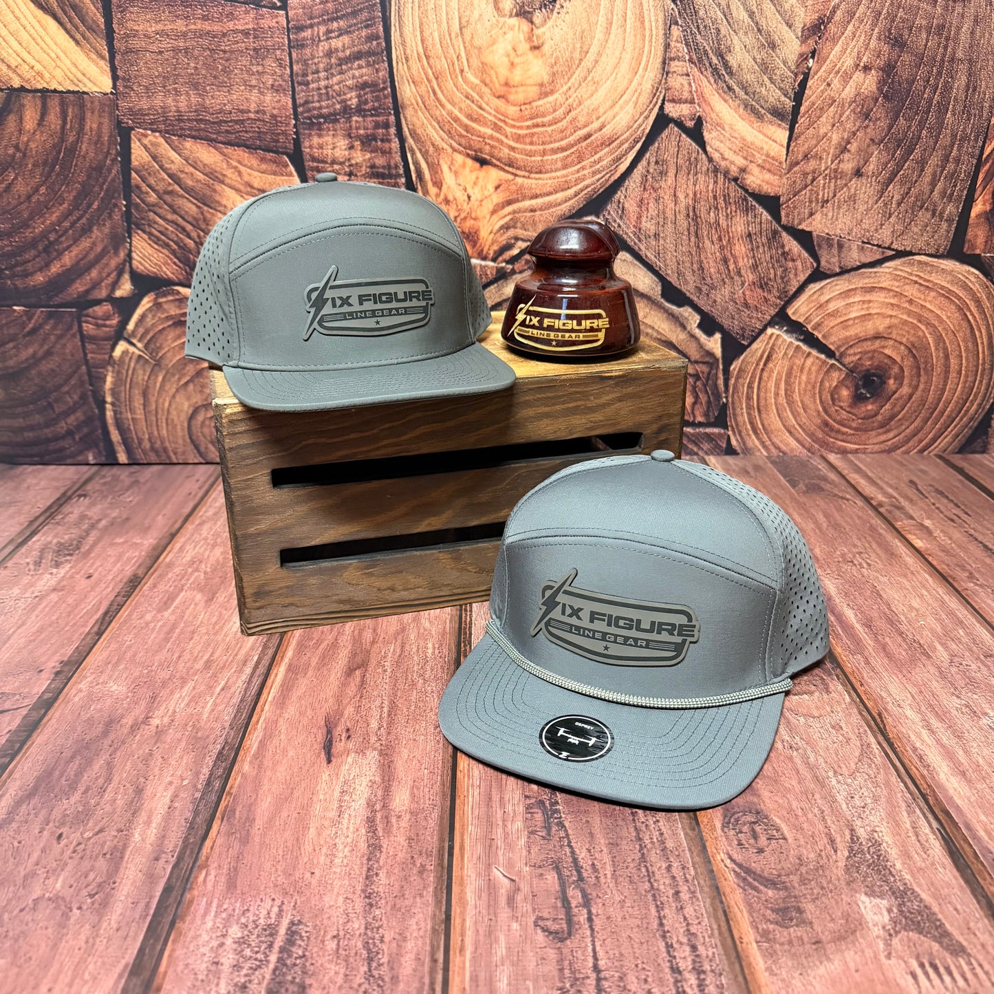 Gray Zapped Adult & Youth Panel Hat Package