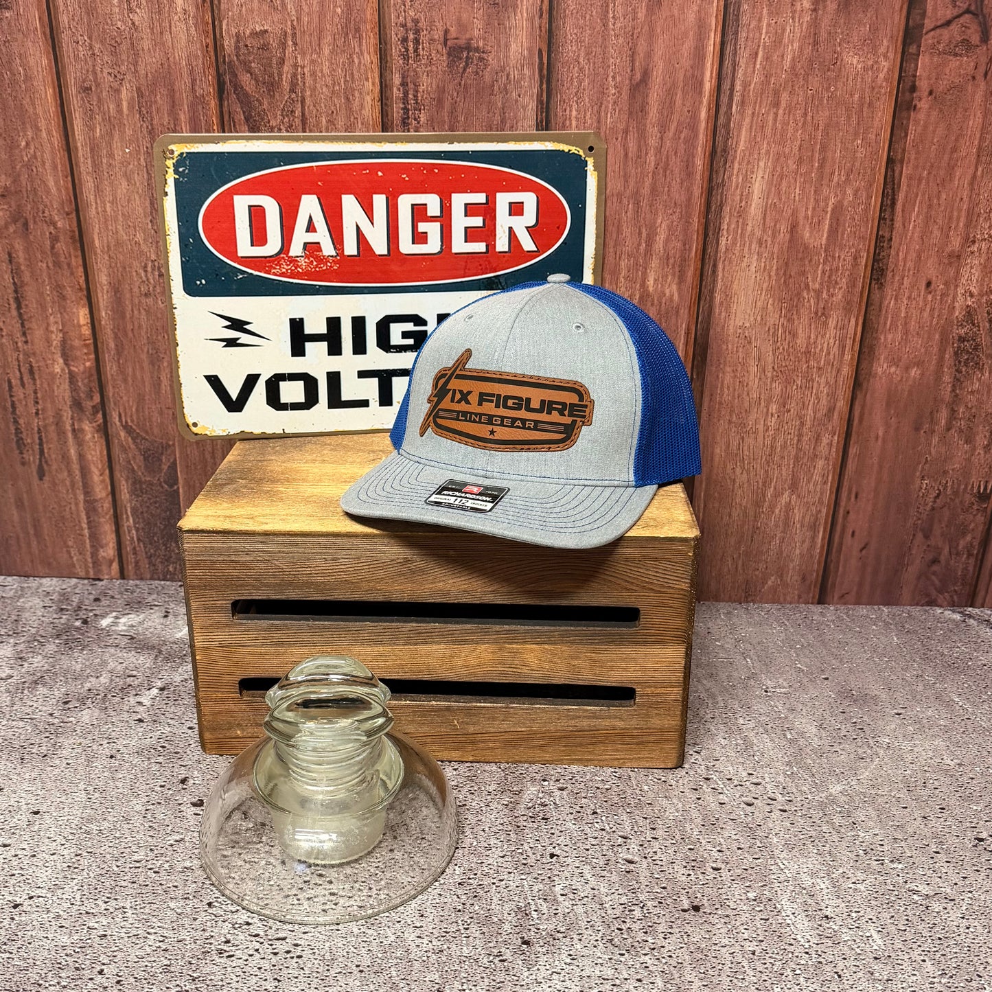 Heather Gray & Royal Blue Richardson 112 Hat