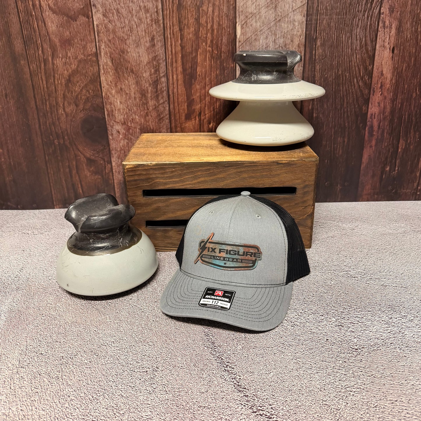 Heather Gray & Black Richardson 112 Hat