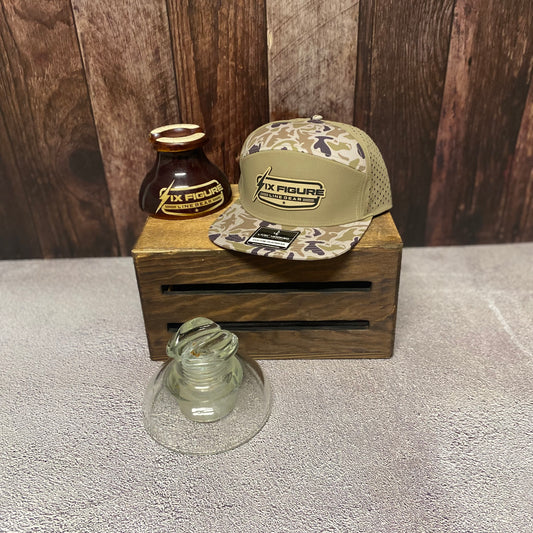 Old School Dog Camo Livin' Hooked Panel Hat