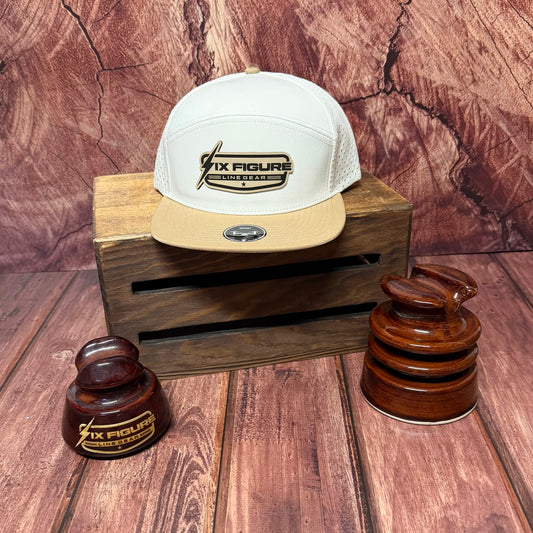 Off-White & Khaki Zapped Panel Hat