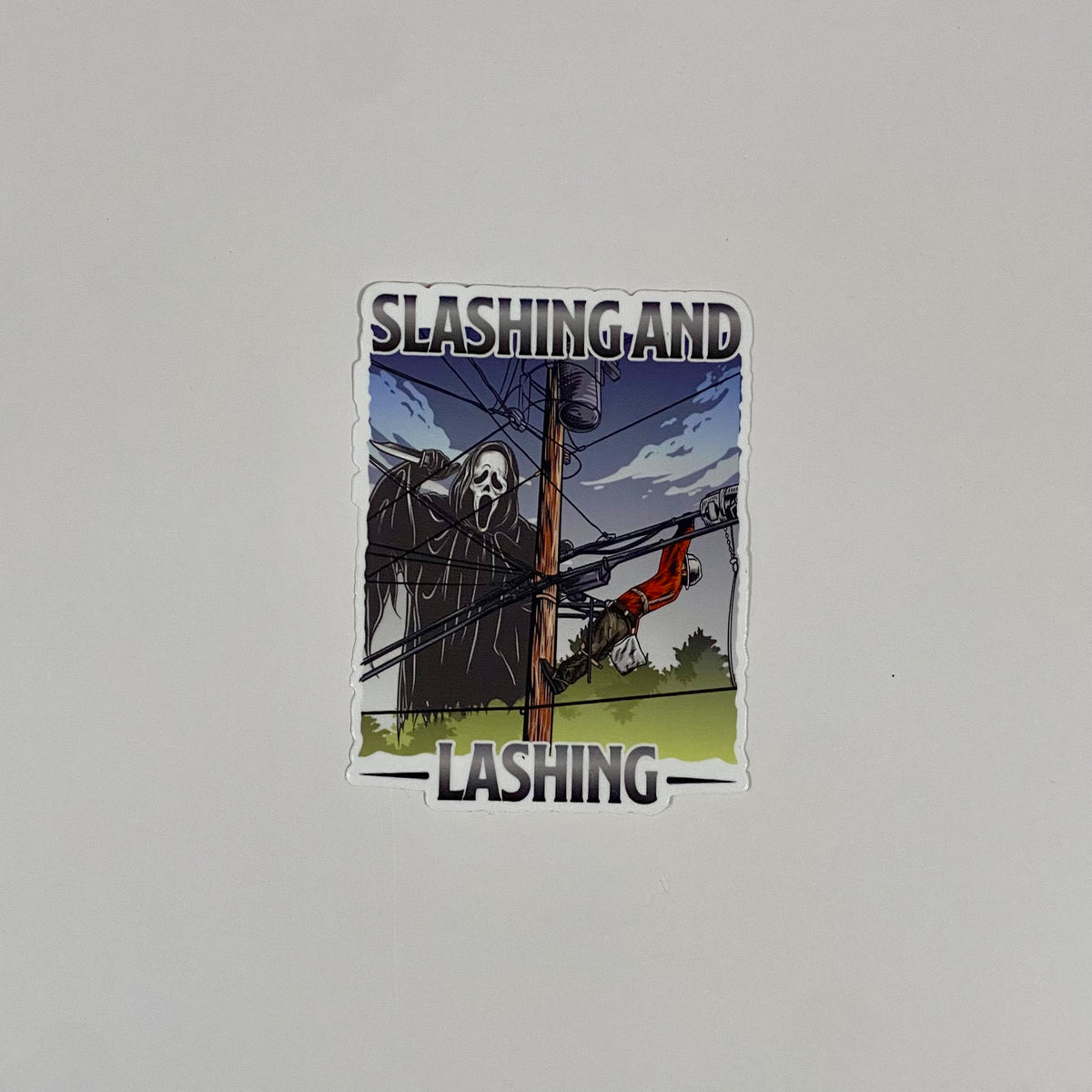 Slashing and Lashing Sticker – Six Figure Line Gear