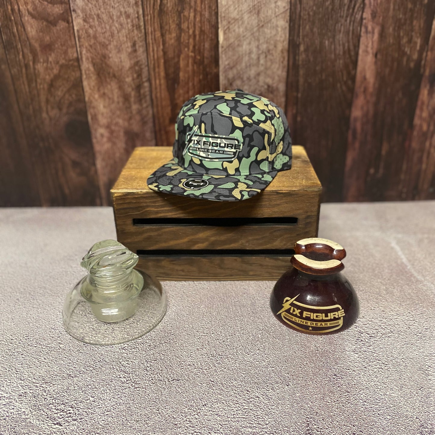 Dino Old School Camo Zapped Panel Hat