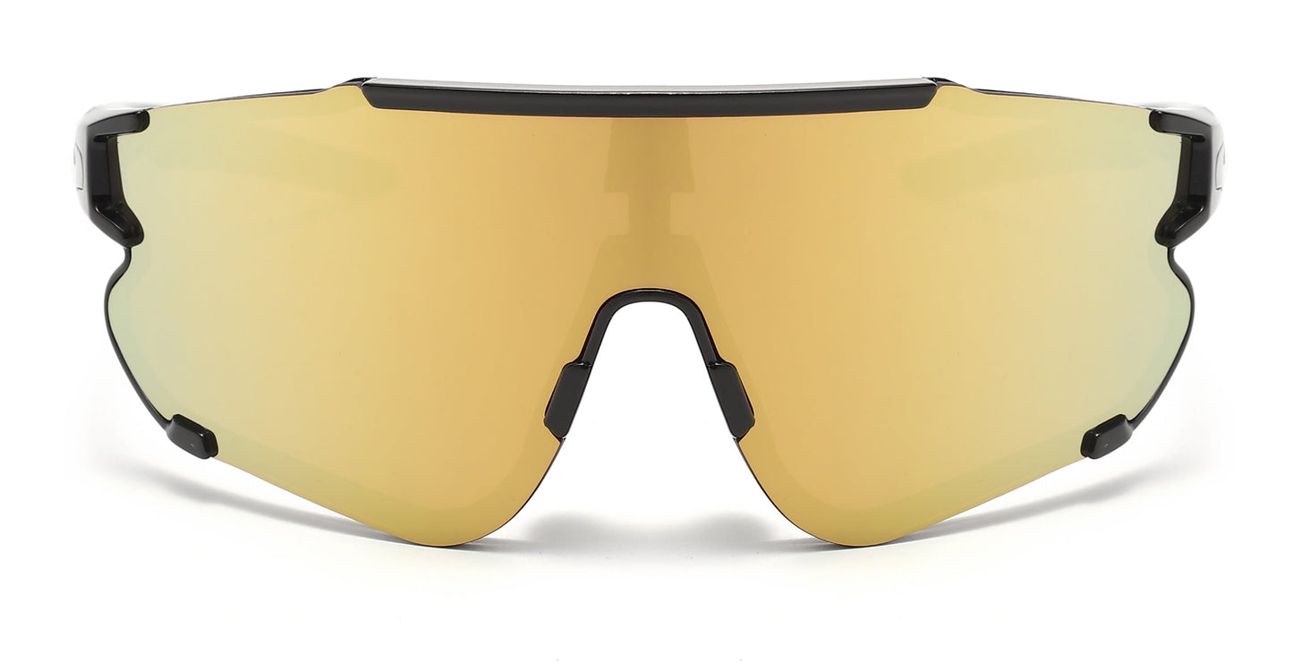 Z87+ HiViz Black Gold Mirror Polarized